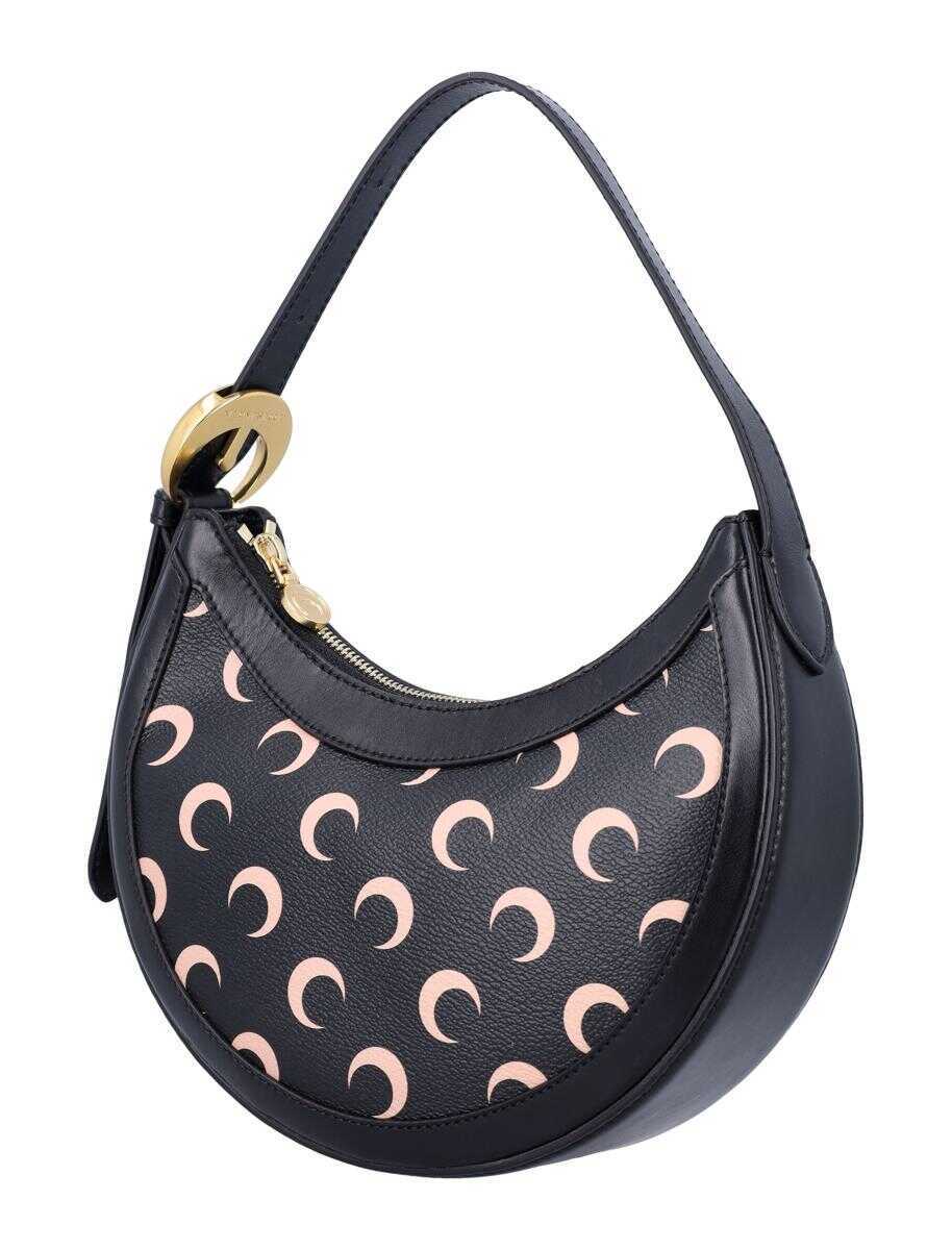 Genti de umar MARINE SERRE Marine Serre Moon Canvas Eclips Mini Bag BLACK TAN MOON Femei (BM 17642328) 3