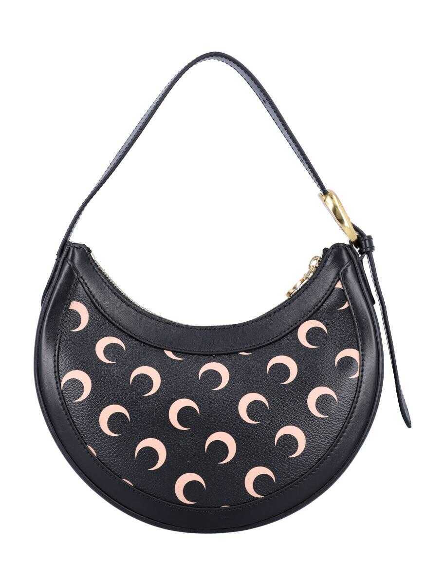 Genti de umar MARINE SERRE Marine Serre Moon Canvas Eclips Mini Bag BLACK TAN MOON Femei (BM 17642328) 4