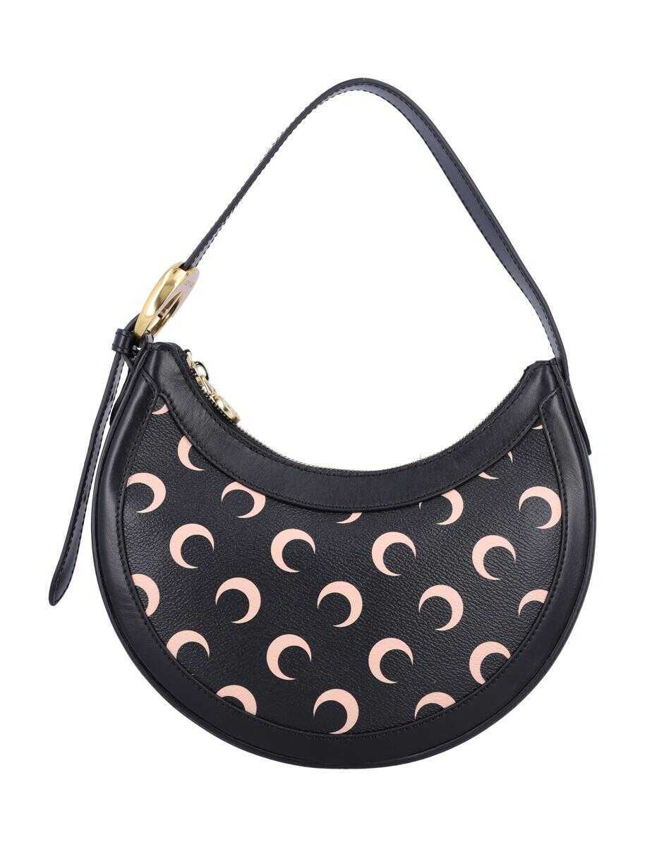 Genti de umar MARINE SERRE Marine Serre Moon Canvas Eclips Mini Bag BLACK TAN MOON Femei (BM 17642328) 1