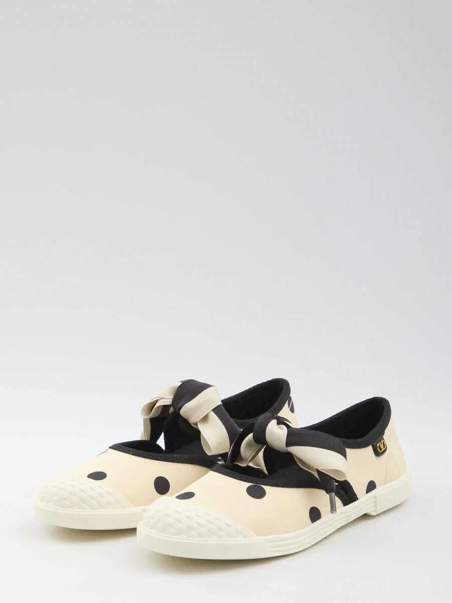 Sneakers Valentino Garavani Bay By Bay Ballet Flats Sneakers Beige Femei (BM 17642478) 2