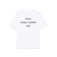 Tricouri MSGM Dama - Tricouri MSGM Msgm Msgm Spring Summer 2025 Quote T-Shirt WHITE Femei (BM 17642520) - B-mall.ro