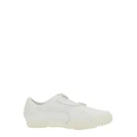 Sneakers 'Mostro' White Sneakers With Logo Patch On The Tongue And Studded Sole In Leather Unisex Femei