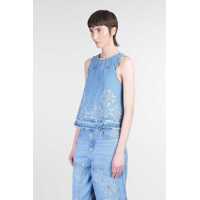 Topuri Ganni Dama - Topuri Ganni Ganni Topwear BLUE Femei (BM 17642985) - B-mall.ro