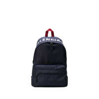 Rucsacuri Balenciaga Black Backpack With Logo Print Barbati