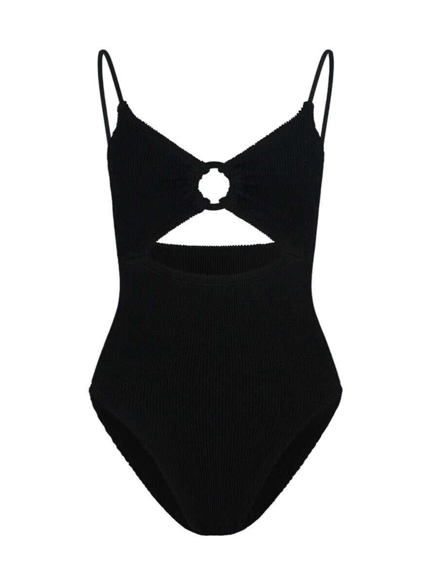 Costume de baie HUNZA G Hunza G Crystal Swim With Tonal Hoops Black Femei (BM 17644989) 1