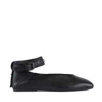Balerini Ash Studded Ballerina In Black Leather Femei
