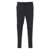 Pantaloni 'Dieci' Black Pants With Belt Loops And Logo Plaque On The Rear In Cotton Blend Man Barbati