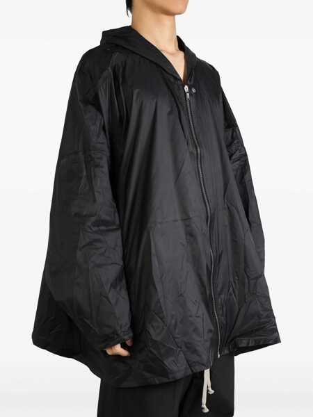 Geci Rick Owens Rick Owens Drkshdw Technical Fabric Waterproof Jacket Black Barbati (BM 17646663) 2