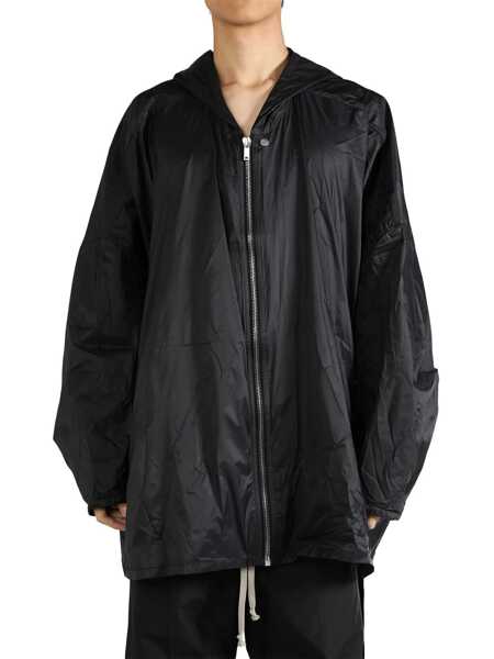 Geci Rick Owens Rick Owens Drkshdw Technical Fabric Waterproof Jacket Black Barbati (BM 17646663) 1