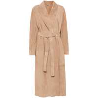 Paltoane Fendi Suede Coat Femei