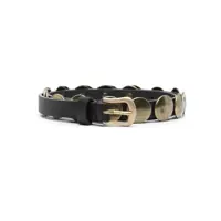 Curele Golden Goose Belt Trinidad Thin Washed Leather Flesh Side With Studs Femei