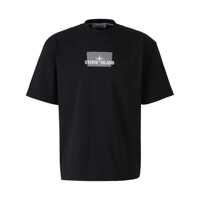 Tricouri Stone Island T-Shirt Combed Organic Cotton Jersey With 'Grid' Print Barbati