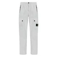 Pantaloni Stone Island Slim Fit Cargo Trousers Brushed Organic Cotton Canvas 'Old' Effect Barbati