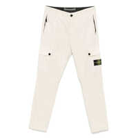Pantaloni Stone Island Slim Fit Cargo Trousers Brushed Organic Cotton Canvas 'Old' Effect Barbati