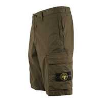 Pantaloni Stone Island pentru Barbati - Pantaloni Stone Island Stone Island Stretch Cotton Canvas Paracadute Military Green GREEN Barbati (BM 17648463) - B-mall.ro