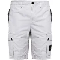 Pantaloni Stone Island Slim Fit Cargo Shorts Brushed Organic Cotton Canvas 'Old' Effect Barbati