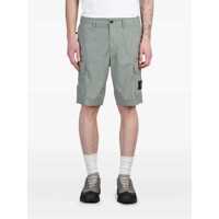 Pantaloni Stone Island Cargo Shorts Stretch Cotton Tela 'Paracadute' Barbati