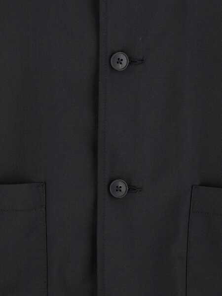 Geci LOW BRAND Black Jacket With Classic Collar And Patch Pockets On The Front In Wool Man Black Barbati (BM 17648826) 3