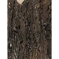 Topuri Brunello Cucinelli Dama - Topuri Brunello Cucinelli Brunello Cucinelli Dazzling Abstract Embroidery Top BROWN Femei (BM 17649003) - B-mall.ro