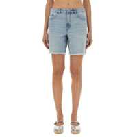 Pantaloni casual Michael Kors Denim Boyfriend Shorts Femei