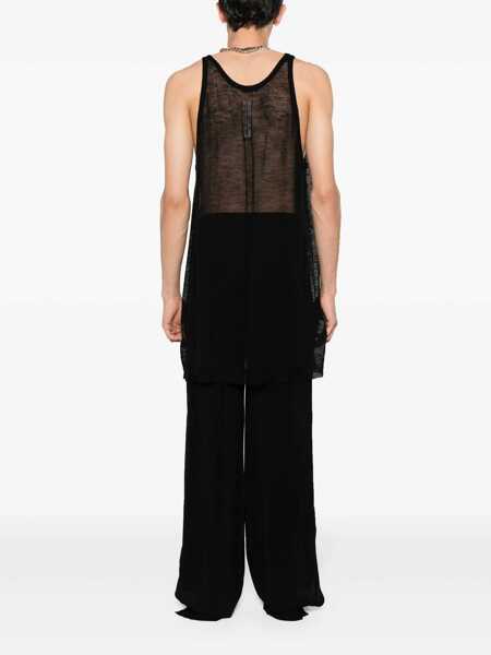 Topuri Rick Owens Rick Owens Tank Top Black Barbati (BM 17650305) 4