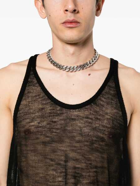 Topuri Rick Owens Rick Owens Tank Top Black Barbati (BM 17650305) 5