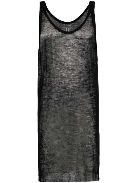 Topuri Rick Owens Rick Owens Tank Top Black Barbati (BM 17650305) 1