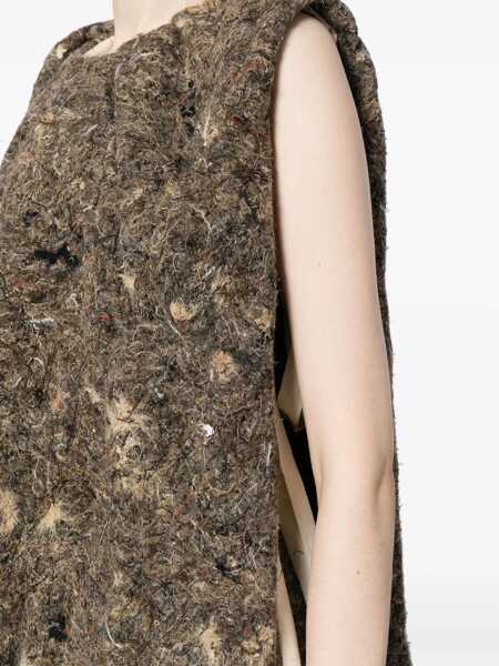 Topuri UMA WANG Uma Wang T-Shirts & Tank Tops BROWN Femei (BM 17651226) 5