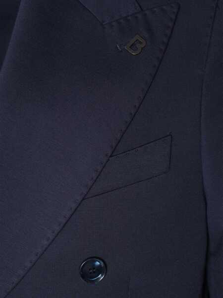 Sacouri BRERAS MILANO Double-breasted blue blazer Blue Barbati (BM 17651613) 2