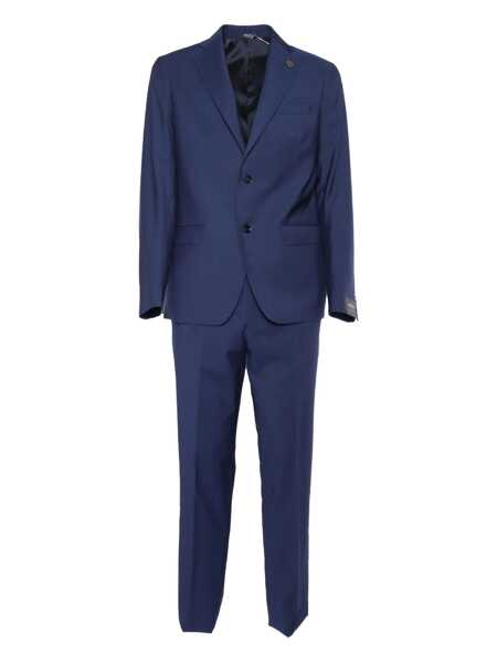 Paltoane BRERAS MILANO SINGLE-BREASTED SUIT WITH FLAP POCKET Blue Barbati (BM 17651649) 3