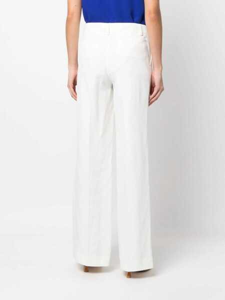 Pantaloni P.A.R.O.S.H. PANTS White Femei (BM 17651658) 4