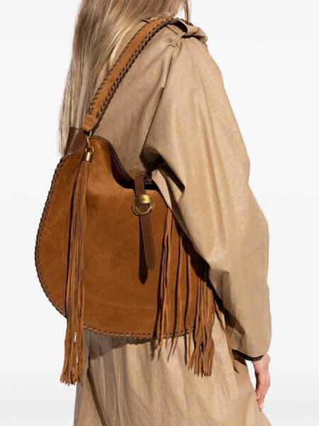 Genti de umar Isabel Marant Oskan Hobo Folk medium shoulder bag Brown Femei (BM 17651670) 2