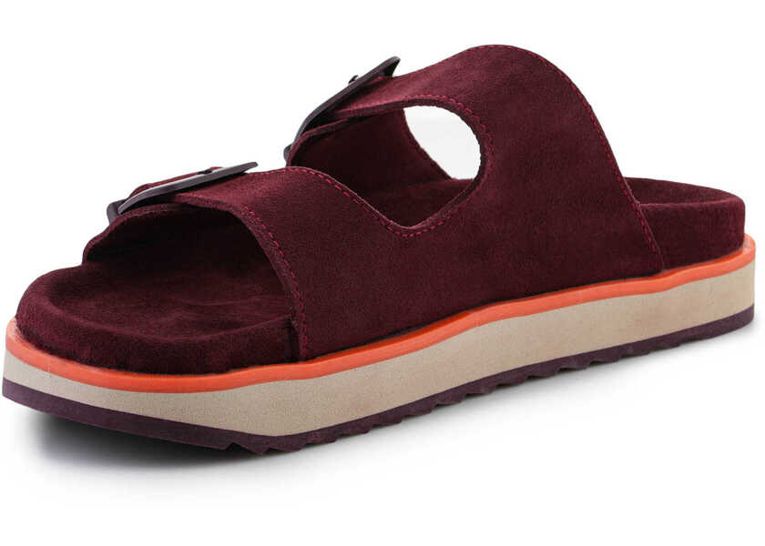 Slapi D.Franklin Nordic Sandal Buckle Burgundy Red Femei (BM 17651710) 3