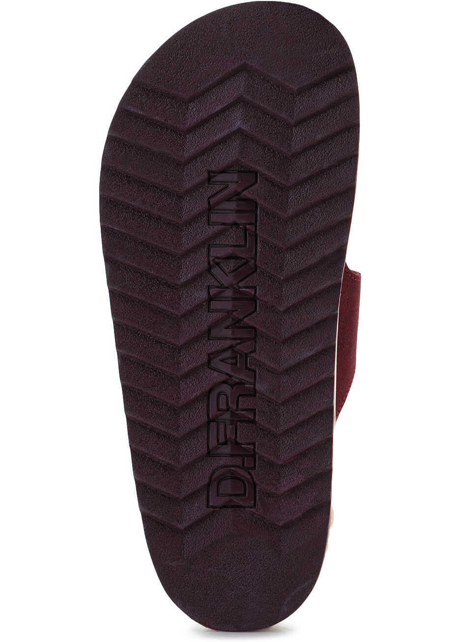 Slapi D.Franklin Nordic Sandal Buckle Burgundy Red Femei (BM 17651710) 7