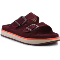 Slapi Nordic Sandal Buckle Burgundy Femei