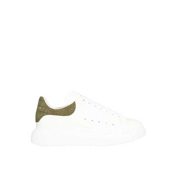 Sneakers Alexander McQueen Alexander McQueen Crocodile Oversized Sneakers White Barbati (BM 17651793) 1