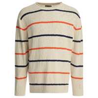 Pulovere Beams Plus Striped Crewneck Sweater Barbati