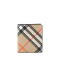 Portofele Burberry Check Print Wallet Barbati