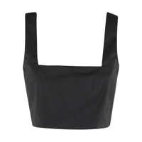 Topuri Federica Tosi Crop Top With Square Neckline Femei