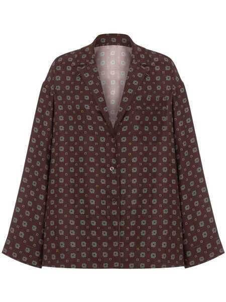 Camasi Moschino Moschino Patterned Shirt BROWN Femei (BM 17654286) 1