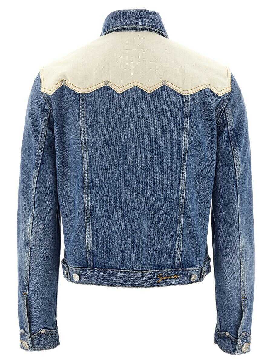 Geci Givenchy Givenchy Denim Jacket BLUE Femei (BM 17654793) 2