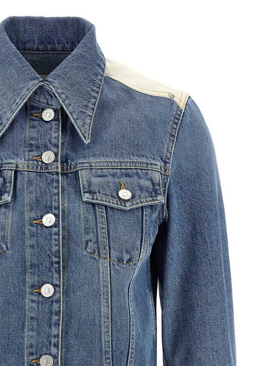 Geci Givenchy Givenchy Denim Jacket BLUE Femei (BM 17654793) 3