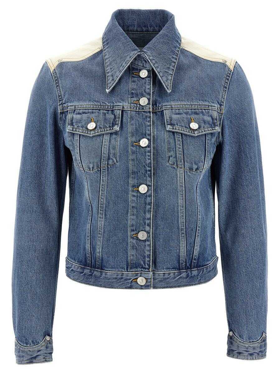 Geci Givenchy Givenchy Denim Jacket BLUE Femei (BM 17654793) 1