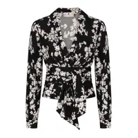 Bluze Elisabetta Franchi Printed Georgette Blouse Femei