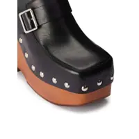 Incaltaminte AMI Paris Dama - Pantofi cu toc AMI Paris AMI Paris Leather Wedges Black Femei (BM 17655690) - B-mall.ro