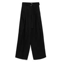 Pantaloni casual 'S Max Mara Jane Linen Wide Leg Trousers Femei