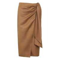 Fuste Max Mara Tequila Linen And Silk Skirt Femei