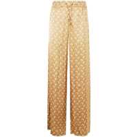 Pantaloni casual Marine Serre Satin Drawstring Trousers Clothing Femei