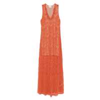 Rochii Liu Jo Orange Lace Midi Dress Femei