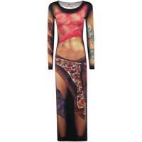 Rochii Marine Serre Recycled Draped Statue Jersey Long Dress Clothing Femei